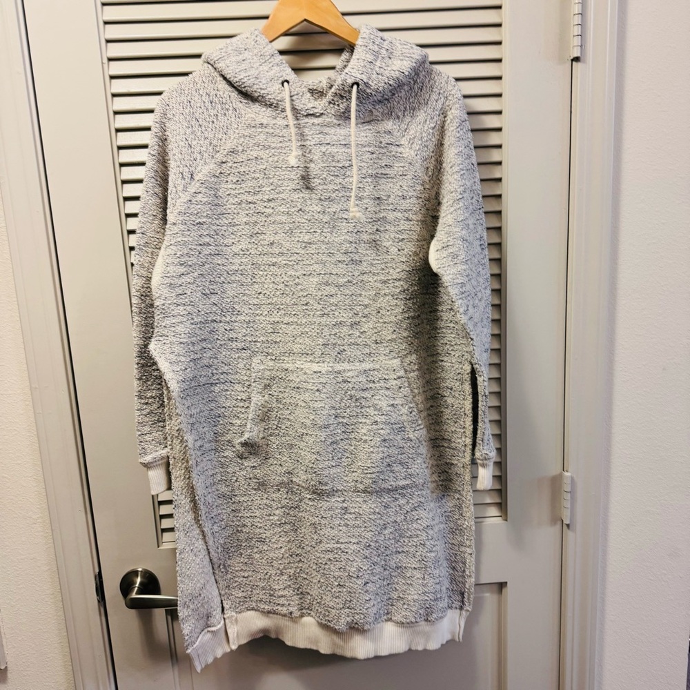 Free People Oversized Long Sleeves Hooded Maxi Sweater Dress, Size Small